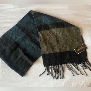 Steve Madden Striped Dark Shimmer Fringe Scarf